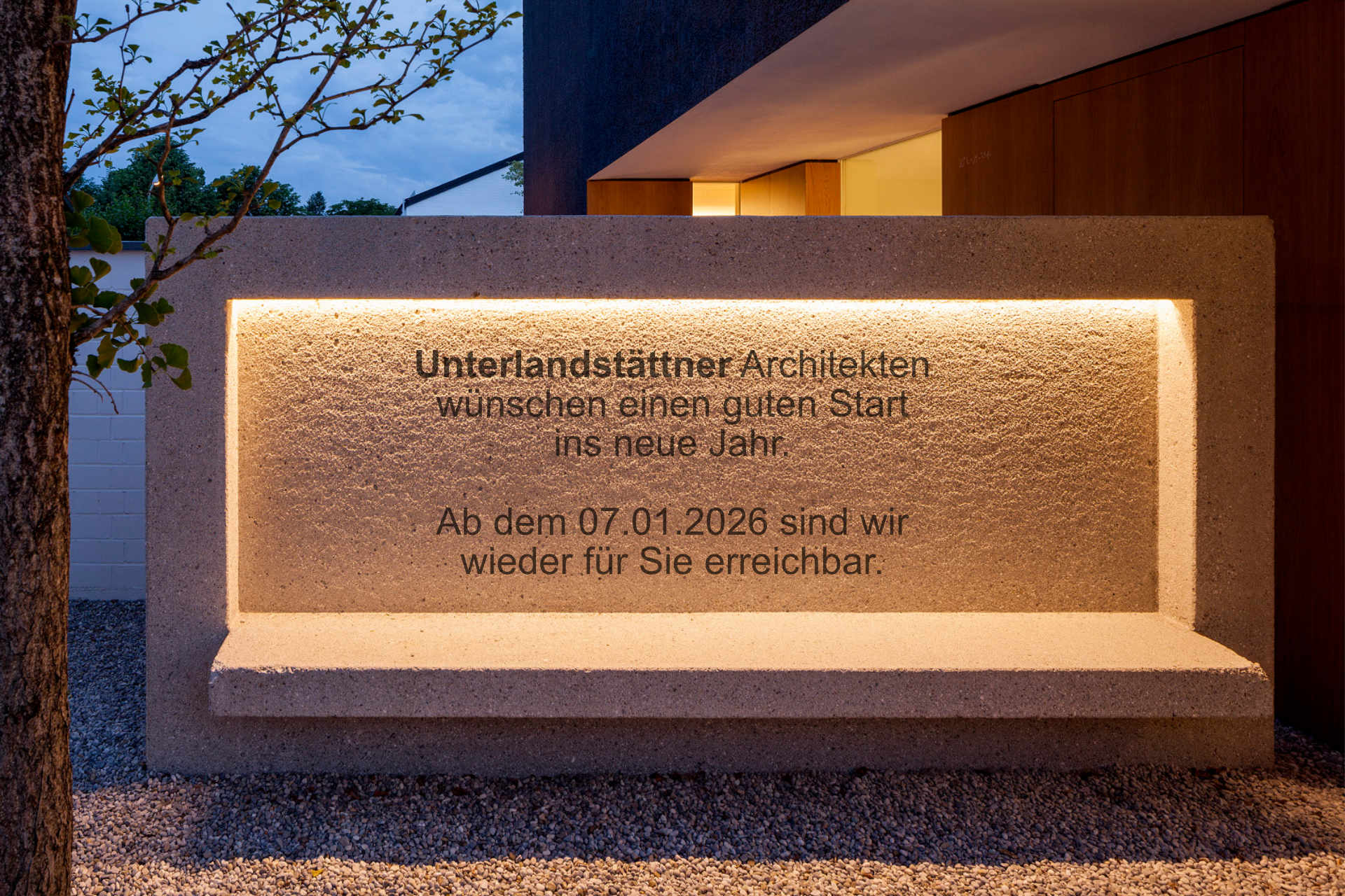 weihnachten Unterlandstättner Architekten